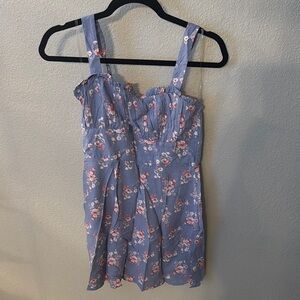 Floral Blue Dress
